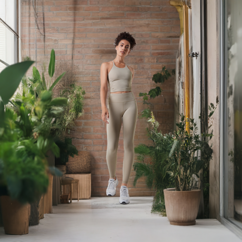 Higher Power Leggings - Stone