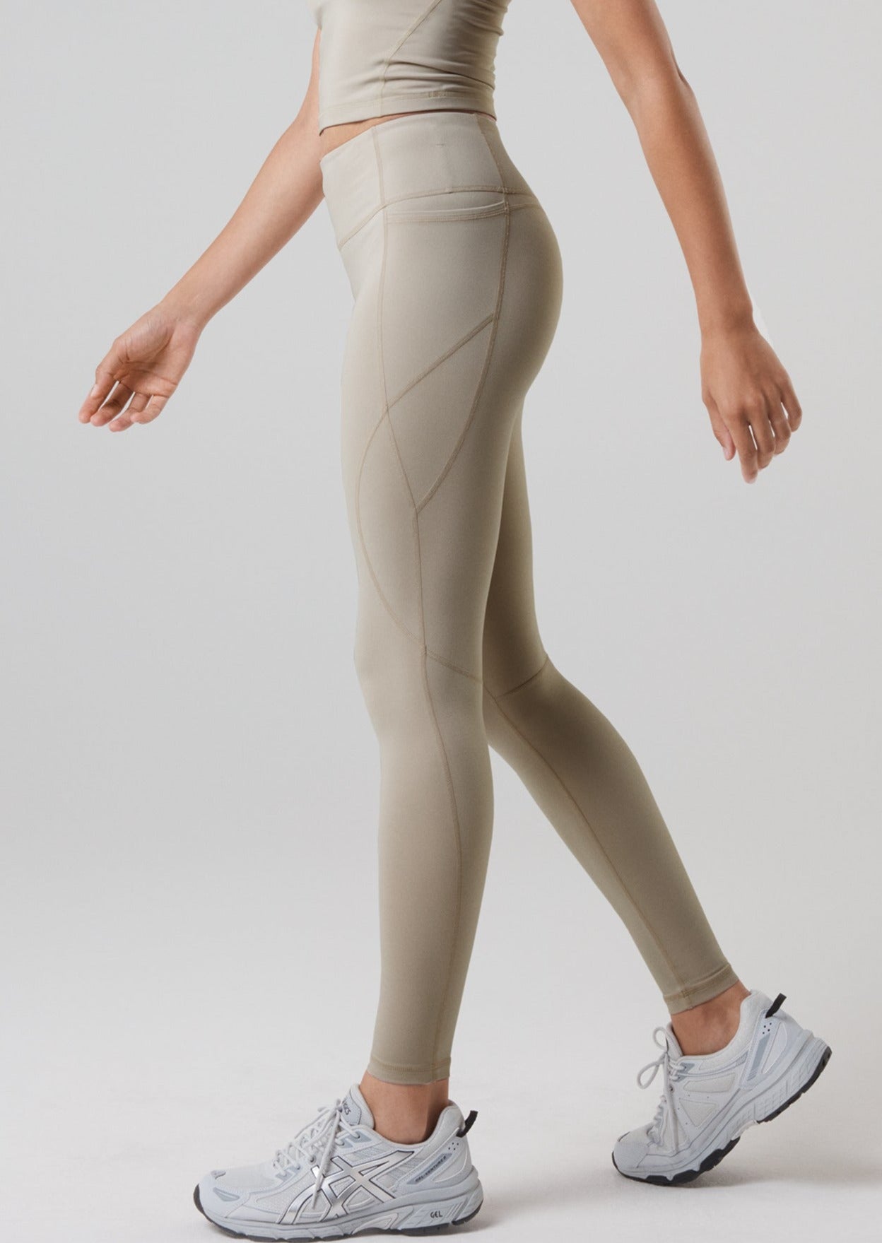 Higher Power Leggings - Stone